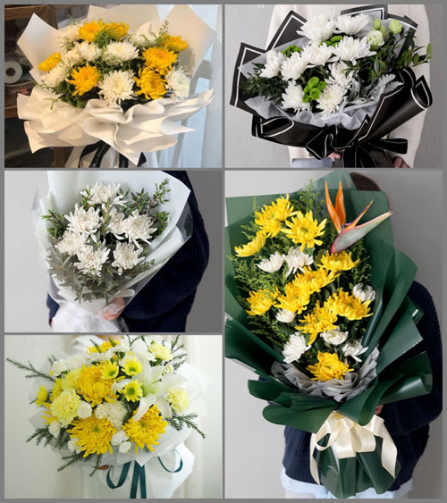河北沧州献县张村乡白事花束代送